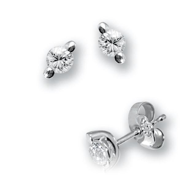 2 Krappen in Weissgold 585 mit zus. 0,15 ct. Brillant tw, vs von 123gold - E-QNZRW-W5-1PVCCPZ 2 Krappen in Weissgold 585 mit zus. 0,15 ct. Brillant tw, vs von 123gold - E-QNZRW-W5-1PVCCPZ