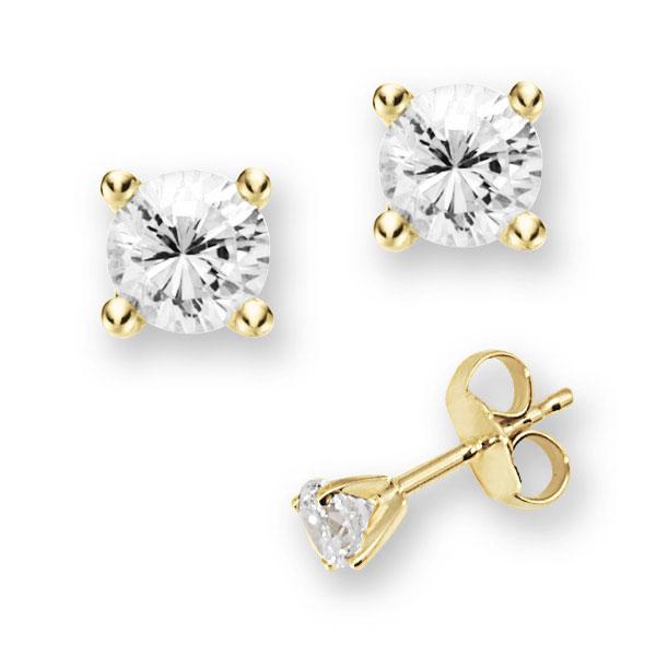 4 Krappen in Gelbgold 585 mit 2x 0,7 ct. Brillant tw, vs von 123gold - E-QP5AW-G5-1IVNC1Z 4 Krappen in Gelbgold 585 mit 2x 0,7 ct. Brillant tw, vs von 123gold - E-QP5AW-G5-1IVNC1Z