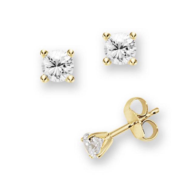 4 Krappen in Gelbgold 585 mit zus. 0,3 ct. Brillant tw, vs von 123gold - E-2TP3U-G5-1UBB2Z 4 Krappen in Gelbgold 585 mit zus. 0,3 ct. Brillant tw, vs von 123gold - E-2TP3U-G5-1UBB2Z