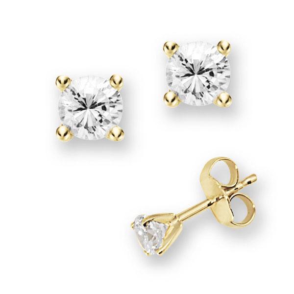 4 Krappen in Gelbgold 585 mit zus. 0,4 ct. Brillant tw, vs von 123gold - E-2TP3W-G5-1UBBCZ 4 Krappen in Gelbgold 585 mit zus. 0,4 ct. Brillant tw, vs von 123gold - E-2TP3W-G5-1UBBCZ