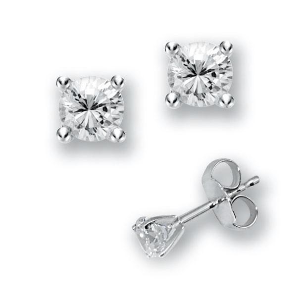 4 Krappen in Weißgold 585 mit zus. 0,5 ct. Brillant tw, vs von 123gold - E-2TP4D-W5-1UBBMZ 4 Krappen in Weißgold 585 mit zus. 0,5 ct. Brillant tw, vs von 123gold - E-2TP4D-W5-1UBBMZ