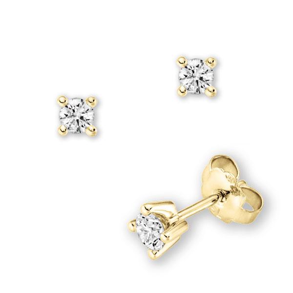 4 Krappen rund in Gelbgold 585 mit zus. 0,1 ct. Brillant tw, vs von 123gold - E-3WK6V-G5-1UB9ZZ 4 Krappen rund in Gelbgold 585 mit zus. 0,1 ct. Brillant tw, vs von 123gold - E-3WK6V-G5-1UB9ZZ