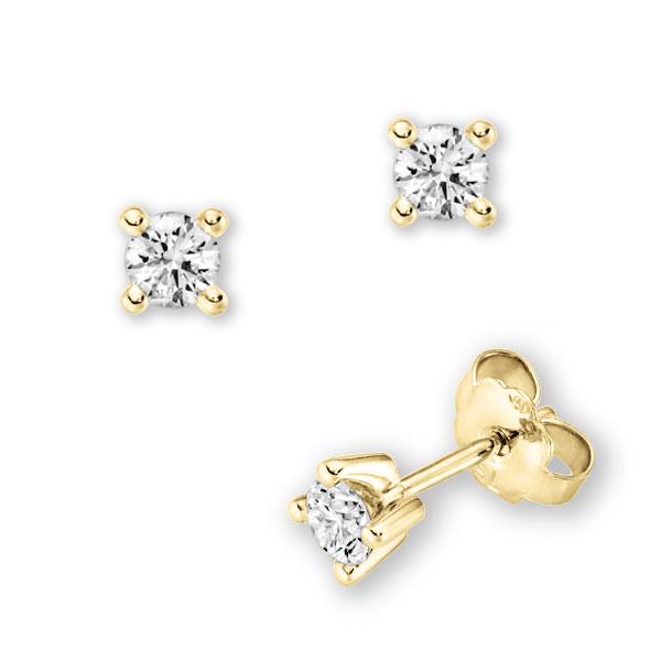 4 Krappen rund in Gelbgold 585 mit zus. 0,25 ct. Brillant tw, vs von 123gold - E-3WK71-G5-1PVCD9Z 4 Krappen rund in Gelbgold 585 mit zus. 0,25 ct. Brillant tw, vs von 123gold - E-3WK71-G5-1PVCD9Z