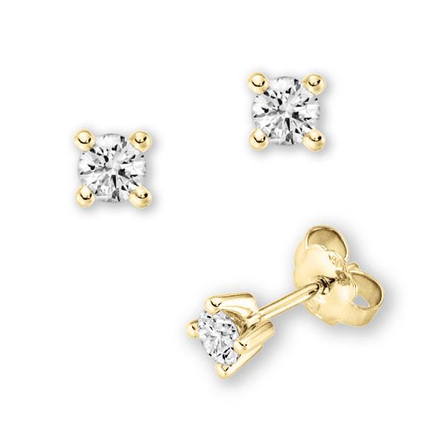 4 Krappen rund in Gelbgold 585 mit zus. 0,3 ct. Brillant tw, vs von 123gold - E-3WK6W-G5-1UBB2Z 4 Krappen rund in Gelbgold 585 mit zus. 0,3 ct. Brillant tw, vs von 123gold - E-3WK6W-G5-1UBB2Z