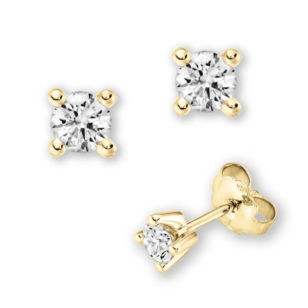 4 Krappen rund in Gelbgold 585 mit zus. 0,5 ct. Brillant tw, vs von 123gold - E-3WK6X-G5-1UBBMZ 4 Krappen rund in Gelbgold 585 mit zus. 0,5 ct. Brillant tw, vs von 123gold - E-3WK6X-G5-1UBBMZ
