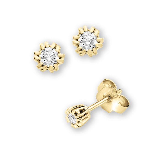 6 Doppelkrappen, in Gelbgold 585 mit zus. 0,15 ct. Brillant tw, si von 123gold - E-3WK8V-G5-1PVCPHZ 6 Doppelkrappen, in Gelbgold 585 mit zus. 0,15 ct. Brillant tw, si von 123gold - E-3WK8V-G5-1PVCPHZ