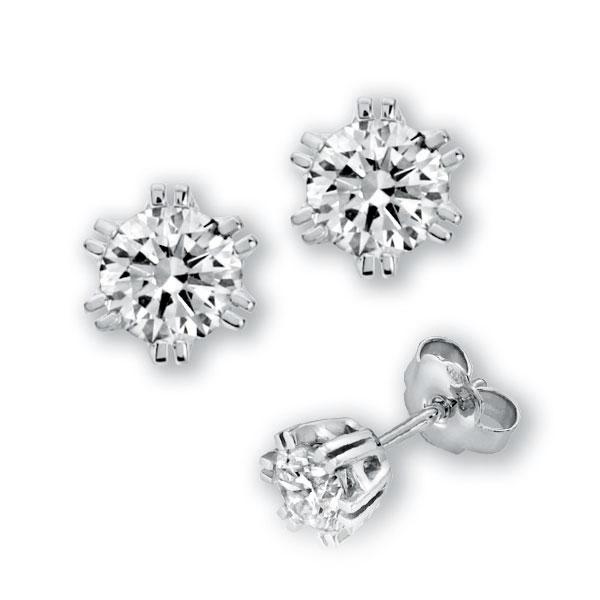6 Doppelkrappen, in Weißgold 585 mit 2x 0,4 ct. Brillant tw, vs von 123gold - E-3CXGS-W5-1IVACGZ 6 Doppelkrappen, in Weißgold 585 mit 2x 0,4 ct. Brillant tw, vs von 123gold - E-3CXGS-W5-1IVACGZ