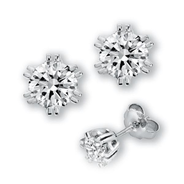 6 Doppelkrappen, in Weissgold 585 mit 2x 0,7 ct. Brillant tw, vs von 123gold - E-3CXGU-W5-1IV7ZWZ 6 Doppelkrappen, in Weissgold 585 mit 2x 0,7 ct. Brillant tw, vs von 123gold - E-3CXGU-W5-1IV7ZWZ