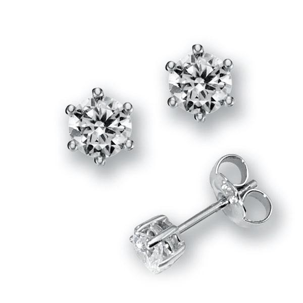 6 Krappen, gerade Fassung in Weissgold 585 mit 2x 0,3 ct. Brillant tw, vs von 123GOLD - E-2TP1D-W5-1IVABLZ 6 Krappen, gerade Fassung in Weissgold 585 mit 2x 0,3 ct. Brillant tw, vs von 123GOLD - E-2TP1D-W5-1IVABLZ