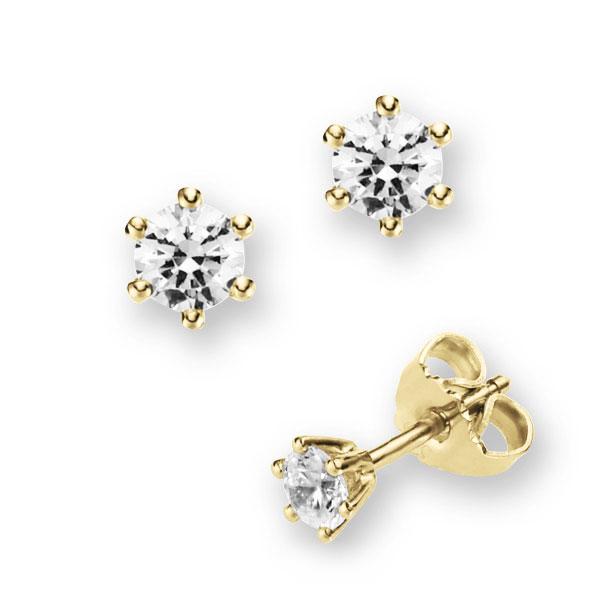 6 Krappen in Gelbgold 585 mit zus. 0,3 ct. Brillant tw, vs von 123gold - E-2TNXK-G5-1TUZAZ 6 Krappen in Gelbgold 585 mit zus. 0,3 ct. Brillant tw, vs von 123gold - E-2TNXK-G5-1TUZAZ