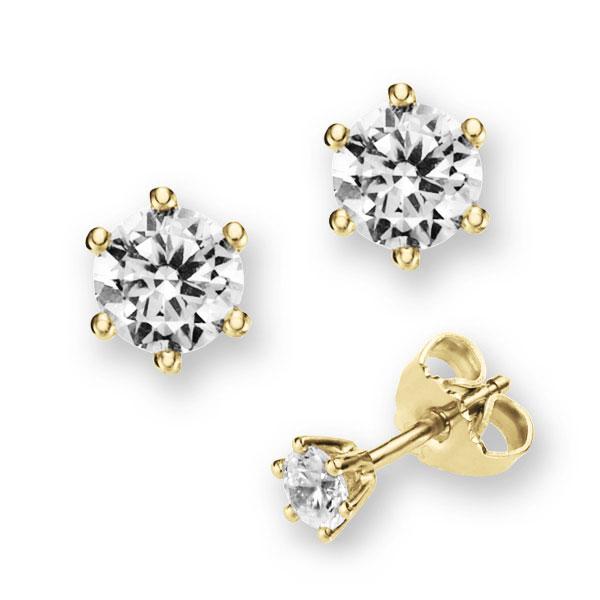 6 poten in geelgoud 14 kt. met 2x 1 ct. Briljant tw/si van Eternal Touch - E-2U3P6-G5-1R7KEBZ 6 poten in geelgoud 14 kt. met 2x 1 ct. Briljant tw/si van Eternal Touch - E-2U3P6-G5-1R7KEBZ