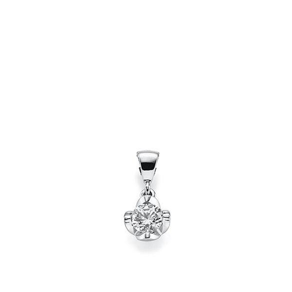 Anhänger in Weißgold 585 mit 0,4 ct. Brillant tw, si von acredo - A-X80DR-W5-1R7KJIZ Anhänger in Weißgold 585 mit 0,4 ct. Brillant tw, si von acredo - A-X80DR-W5-1R7KJIZ