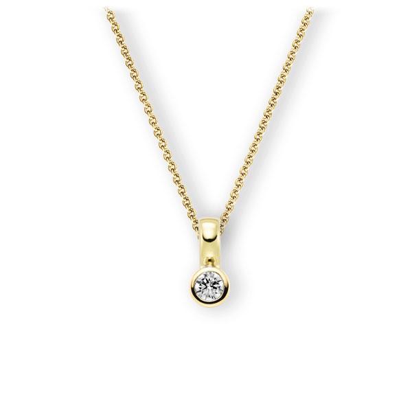 Collier in geelgoud 14 kt. met 0,3 ct. Briljant tw,vs van Eternal Touch - E-3WITA-GG5-1IV5DGZ Collier in geelgoud 14 kt. met 0,3 ct. Briljant tw,vs van Eternal Touch - E-3WITA-GG5-1IV5DGZ