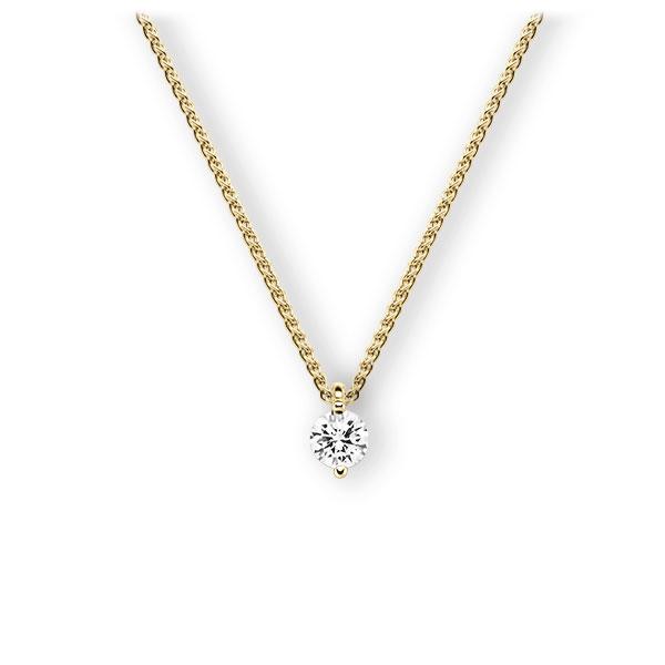 Collier in geelgoud 14 kt. met 0,4 ct. Briljant tw,vs van Eternal Touch - E-3WI4A-GG5-1IV4F1Z Collier in geelgoud 14 kt. met 0,4 ct. Briljant tw,vs van Eternal Touch - E-3WI4A-GG5-1IV4F1Z