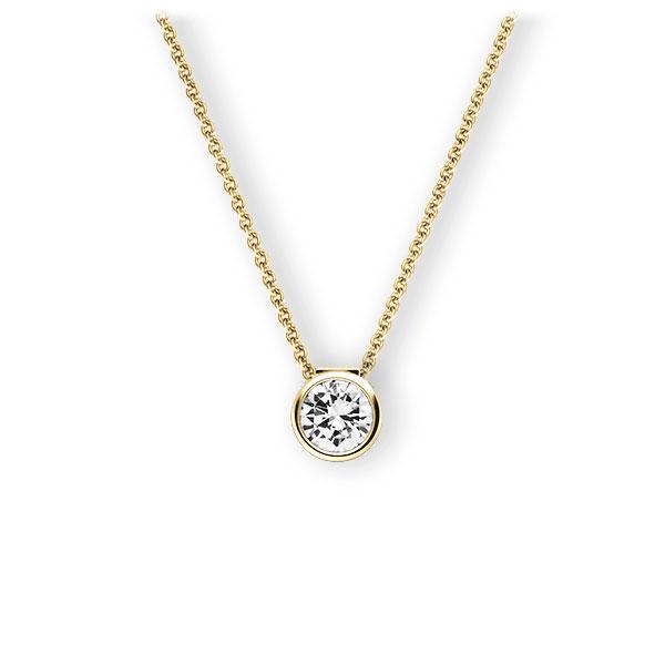 Collier in geelgoud 14 kt. met 0,5 ct. Briljant tw,vs van Eternal Touch - E-3VB3I-GG5-1IV4L1Z Collier in geelgoud 14 kt. met 0,5 ct. Briljant tw,vs van Eternal Touch - E-3VB3I-GG5-1IV4L1Z