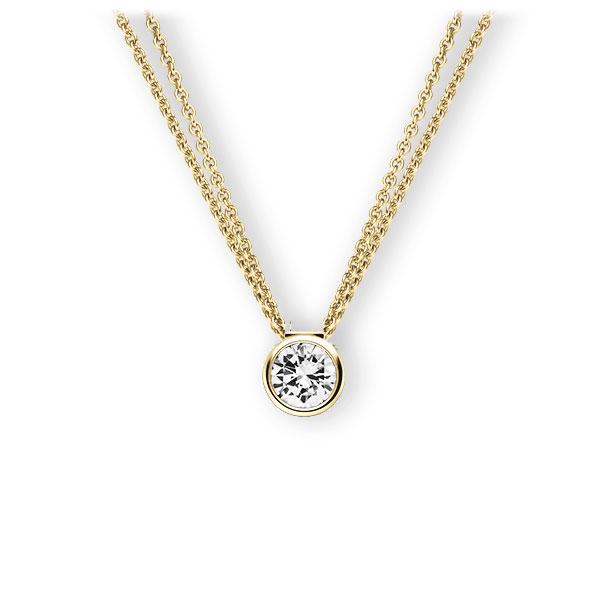 Collier in geelgoud 14 kt. met 0,5 ct. Briljant tw,vs van Eternal Touch - E-3VB56-GG5-1IV4L1Z Collier in geelgoud 14 kt. met 0,5 ct. Briljant tw,vs van Eternal Touch - E-3VB56-GG5-1IV4L1Z