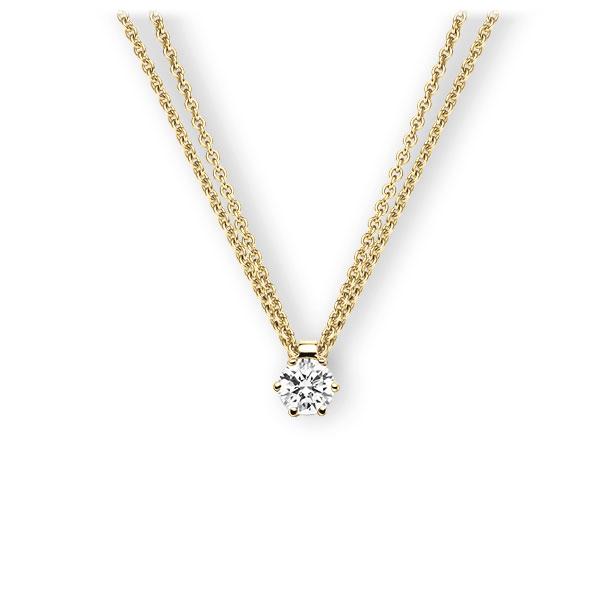 Collier in geelgoud 14 kt. met 0,5 ct. Briljant tw,vs van Eternal Touch - E-3VBFB-GG5-1IV54BZ Collier in geelgoud 14 kt. met 0,5 ct. Briljant tw,vs van Eternal Touch - E-3VBFB-GG5-1IV54BZ