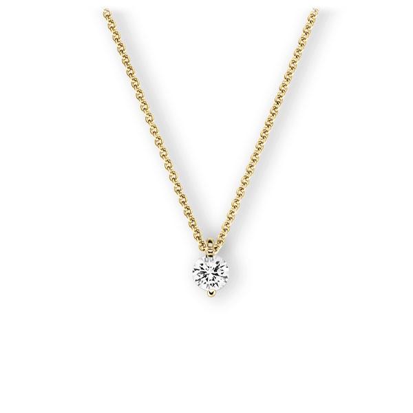 Collier in geelgoud 14 kt. met 0,5 ct. Briljant tw,vs van Eternal Touch - E-3VBKZ-GG5-1IV5GLZ Collier in geelgoud 14 kt. met 0,5 ct. Briljant tw,vs van Eternal Touch - E-3VBKZ-GG5-1IV5GLZ