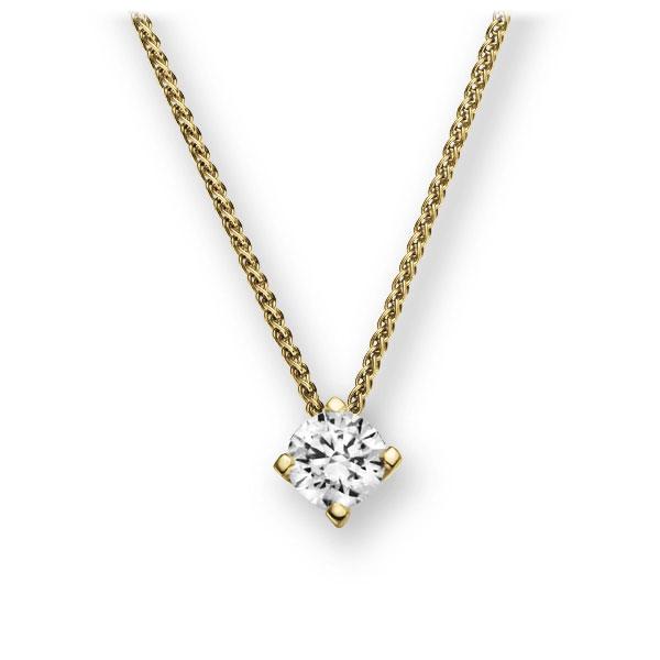 Collier in geelgoud 14 kt. met in totaal 0,25 ct. Briljant tw,vs van Eternal Touch - E-2U7KW-GG5-1TT9JZ Collier in geelgoud 14 kt. met in totaal 0,25 ct. Briljant tw,vs van Eternal Touch - E-2U7KW-GG5-1TT9JZ
