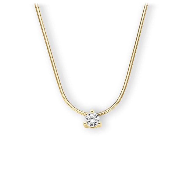 Collier in geelgoud 14 kt. met in totaal 0,25 ct. Briljant tw,vs van Eternal Touch - E-3WK50-GG5-1TT9JZ Collier in geelgoud 14 kt. met in totaal 0,25 ct. Briljant tw,vs van Eternal Touch - E-3WK50-GG5-1TT9JZ