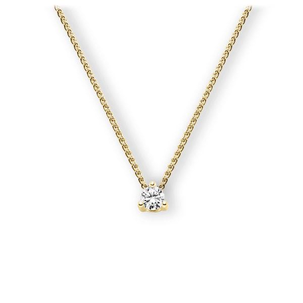 Collier in geelgoud 14 kt. met in totaal 0,25 ct. Briljant tw,vs van Eternal Touch - E-3WK5P-GG5-1TT9JZ Collier in geelgoud 14 kt. met in totaal 0,25 ct. Briljant tw,vs van Eternal Touch - E-3WK5P-GG5-1TT9JZ