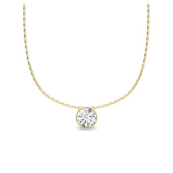 Collier in geelgoud 14 kt. met in totaal 0,25 ct. Briljant tw/si van Steinberg - Q-ZLIS1-GG5-1U125DZ Collier in geelgoud 14 kt. met in totaal 0,25 ct. Briljant tw/si van Steinberg - Q-ZLIS1-GG5-1U125DZ