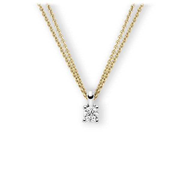 Collier in geelgoud 14 kt. witgoud 14 kt. met 0,5 ct. Briljant tw,vs van Eternal Touch - E-3WIFK-GW5-1IV4KGZ Collier in geelgoud 14 kt. witgoud 14 kt. met 0,5 ct. Briljant tw,vs van Eternal Touch - E-3WIFK-GW5-1IV4KGZ