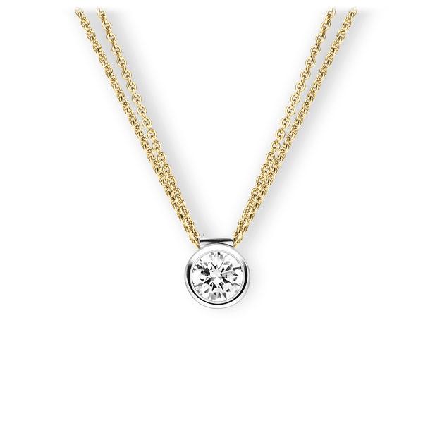 Collier in geelgoud 14 kt. witgoud 14 kt. met 0,7 ct. Briljant tw,vs van Eternal Touch - E-3VB5H-GW5-1IV4XRZ Collier in geelgoud 14 kt. witgoud 14 kt. met 0,7 ct. Briljant tw,vs van Eternal Touch - E-3VB5H-GW5-1IV4XRZ