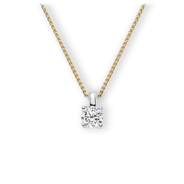 Collier in geelgoud 14 kt. witgoud 14 kt. met 0,7 ct. Briljant tw,vs van Eternal Touch - E-3WIIB-GW5-1IV4J1Z Collier in geelgoud 14 kt. witgoud 14 kt. met 0,7 ct. Briljant tw,vs van Eternal Touch - E-3WIIB-GW5-1IV4J1Z