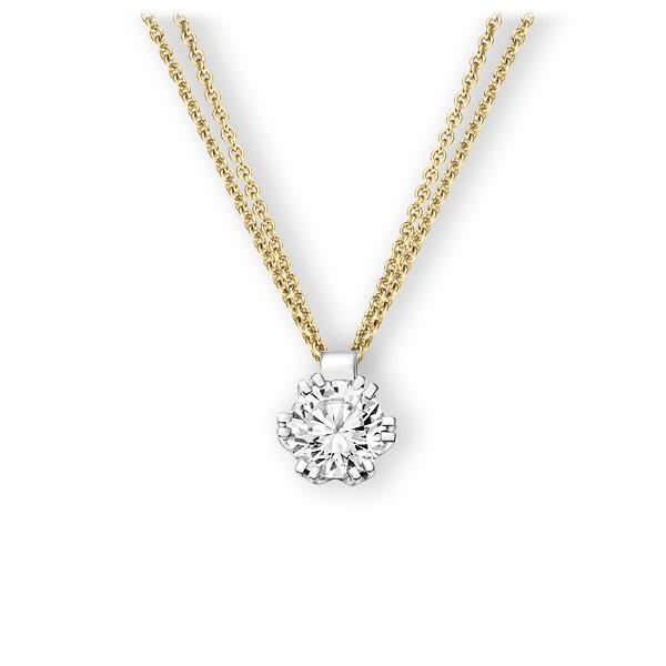 Collier in geelgoud 14 kt. witgoud 14 kt. met 0,7 ct. Briljant tw,vs van Eternal Touch - E-3WIMA-GW5-1IV4HLZ Collier in geelgoud 14 kt. witgoud 14 kt. met 0,7 ct. Briljant tw,vs van Eternal Touch - E-3WIMA-GW5-1IV4HLZ