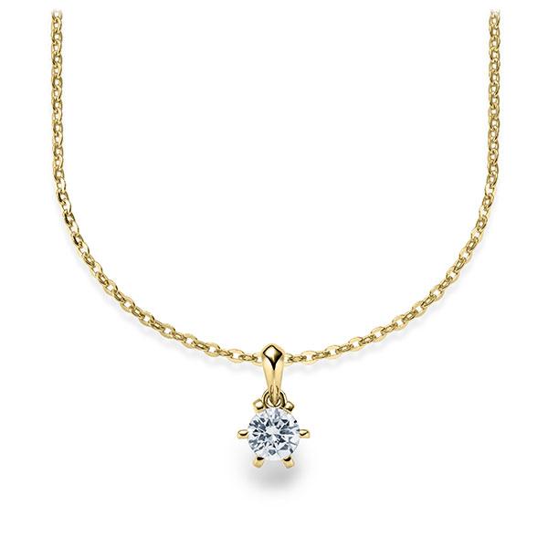 Collier in geelgoud 18 kt. met in totaal 0,25 ct. Briljant tw,vs - BD-13BF4J-GG7-1TAGJZ Collier in geelgoud 18 kt. met in totaal 0,25 ct. Briljant tw,vs - BD-13BF4J-GG7-1TAGJZ