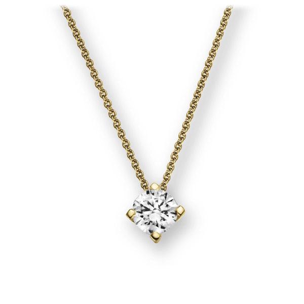 Collier in Gelbgold 585 mit 0,3 ct. Brillant tw, vs von 123gold - E-2U783-GG5-1IV6N1Z Collier in Gelbgold 585 mit 0,3 ct. Brillant tw, vs von 123gold - E-2U783-GG5-1IV6N1Z