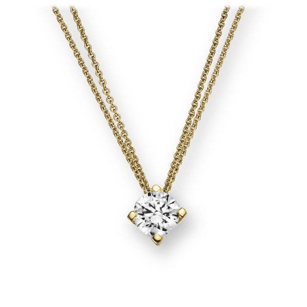 Collier in Gelbgold 585 mit 0,3 ct. Brillant tw, vs von 123gold - E-2U7DY-GG5-1IV6N1Z Collier in Gelbgold 585 mit 0,3 ct. Brillant tw, vs von 123gold - E-2U7DY-GG5-1IV6N1Z