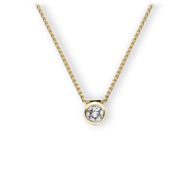 Collier in Gelbgold 585 mit 0,3 ct. Brillant tw, vs von 123gold - E-3VBBV-GG5-1IV5DGZ Collier in Gelbgold 585 mit 0,3 ct. Brillant tw, vs von 123gold - E-3VBBV-GG5-1IV5DGZ