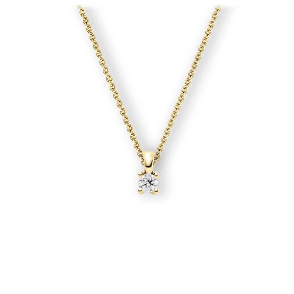 Collier in Gelbgold 585 mit 0,3 ct. Brillant tw, vs von 123gold - E-3WICB-GG5-1IV6N1Z Collier in Gelbgold 585 mit 0,3 ct. Brillant tw, vs von 123gold - E-3WICB-GG5-1IV6N1Z