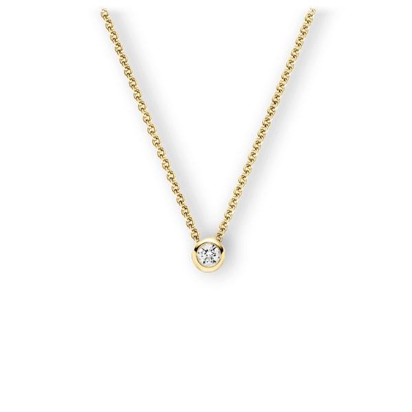Collier in Gelbgold 585 mit 0,3 ct. Brillant tw, vs von 123gold - E-3WJGI-GG5-1IV5DGZ Collier in Gelbgold 585 mit 0,3 ct. Brillant tw, vs von 123gold - E-3WJGI-GG5-1IV5DGZ