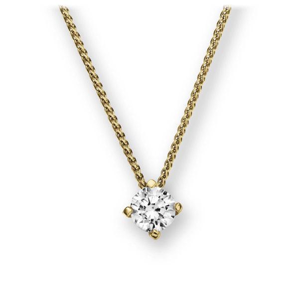 Collier in Gelbgold 585 mit 0,4 ct. Brillant tw, vs von 123gold - E-2U7KY-GG5-1IV52LZ Collier in Gelbgold 585 mit 0,4 ct. Brillant tw, vs von 123gold - E-2U7KY-GG5-1IV52LZ