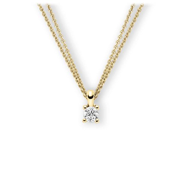 Collier in Gelbgold 585 mit 0,4 ct. Brillant tw, vs von 123gold - E-3WIFC-GG5-1IV52LZ Collier in Gelbgold 585 mit 0,4 ct. Brillant tw, vs von 123gold - E-3WIFC-GG5-1IV52LZ