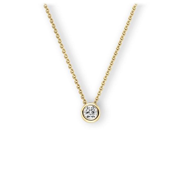 Collier in Gelbgold 585 mit 0,4 ct. Brillant tw, vs von 123gold - E-3WJH4-GG5-1IV50BZ Collier in Gelbgold 585 mit 0,4 ct. Brillant tw, vs von 123gold - E-3WJH4-GG5-1IV50BZ