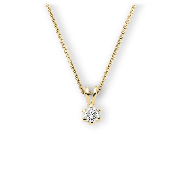 Collier in Gelbgold 585 mit 0,4 ct. Brillant tw, vs von 123gold - E-3WJTJ-GG5-1IV561Z Collier in Gelbgold 585 mit 0,4 ct. Brillant tw, vs von 123gold - E-3WJTJ-GG5-1IV561Z