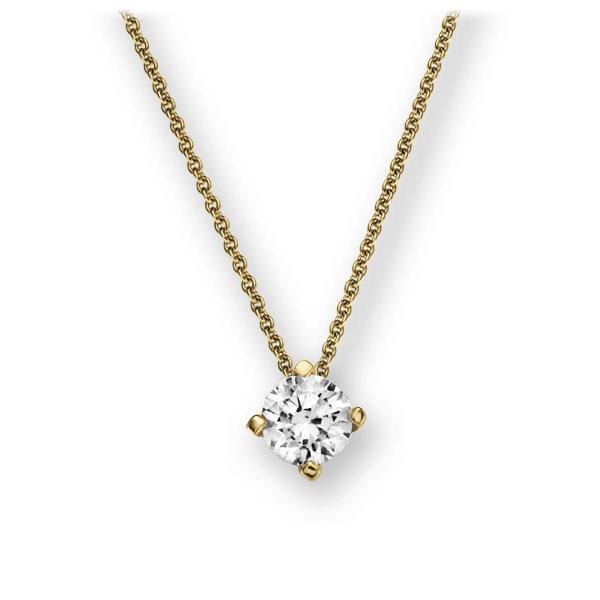 Collier in Gelbgold 585 mit 0,5 ct. Brillant tw, vs von 123gold - E-2U785-GG5-1IV4KGZ Collier in Gelbgold 585 mit 0,5 ct. Brillant tw, vs von 123gold - E-2U785-GG5-1IV4KGZ