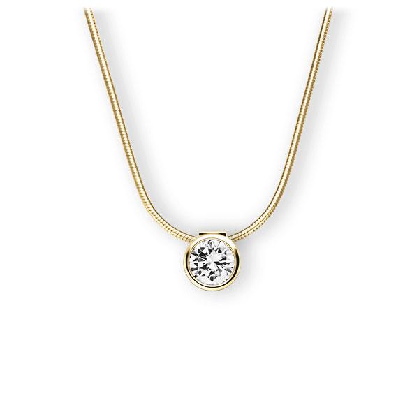 Collier in Gelbgold 585 mit 0,5 ct. Brillant tw, vs von 123gold - E-3VB75-GG5-1IV4L1Z Collier in Gelbgold 585 mit 0,5 ct. Brillant tw, vs von 123gold - E-3VB75-GG5-1IV4L1Z