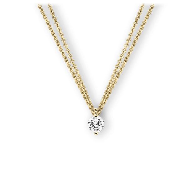 Collier in Gelbgold 585 mit 0,5 ct. Brillant tw, vs von 123gold - E-3VBM0-GG5-1IV5GLZ Collier in Gelbgold 585 mit 0,5 ct. Brillant tw, vs von 123gold - E-3VBM0-GG5-1IV5GLZ
