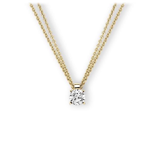 Collier in Gelbgold 585 mit 0,5 ct. Brillant tw, vs von 123gold - E-3WI72-GG5-1IV4KGZ Collier in Gelbgold 585 mit 0,5 ct. Brillant tw, vs von 123gold - E-3WI72-GG5-1IV4KGZ