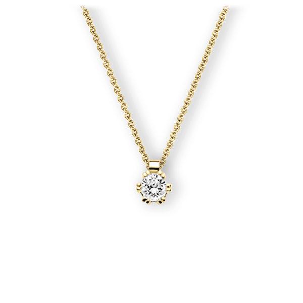 Collier in Gelbgold 585 mit 0,5 ct. Brillant tw, vs von 123gold - E-3WIK3-GG5-1IV54BZ Collier in Gelbgold 585 mit 0,5 ct. Brillant tw, vs von 123gold - E-3WIK3-GG5-1IV54BZ