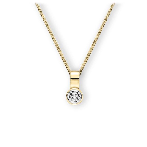 Collier in Gelbgold 585 mit 0,5 ct. Brillant tw, vs von 123gold - E-3WIYG-GG5-1IV4L1Z Collier in Gelbgold 585 mit 0,5 ct. Brillant tw, vs von 123gold - E-3WIYG-GG5-1IV4L1Z