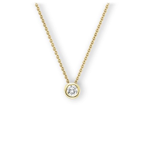 Collier in Gelbgold 585 mit 0,5 ct. Brillant tw, vs von 123gold - E-3WJ1P-GG5-1IV4L1Z Collier in Gelbgold 585 mit 0,5 ct. Brillant tw, vs von 123gold - E-3WJ1P-GG5-1IV4L1Z