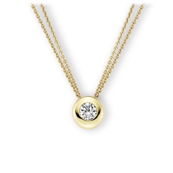 Collier in Gelbgold 585 mit 0,5 ct. Brillant tw, vs von 123gold - E-3WJ7K-GG5-1IV4L1Z Collier in Gelbgold 585 mit 0,5 ct. Brillant tw, vs von 123gold - E-3WJ7K-GG5-1IV4L1Z