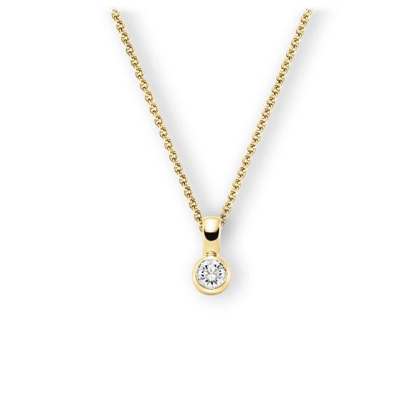 Collier in Gelbgold 585 mit 0,5 ct. Brillant tw, vs von 123gold - E-3WK05-GG5-1IV4L1Z Collier in Gelbgold 585 mit 0,5 ct. Brillant tw, vs von 123gold - E-3WK05-GG5-1IV4L1Z