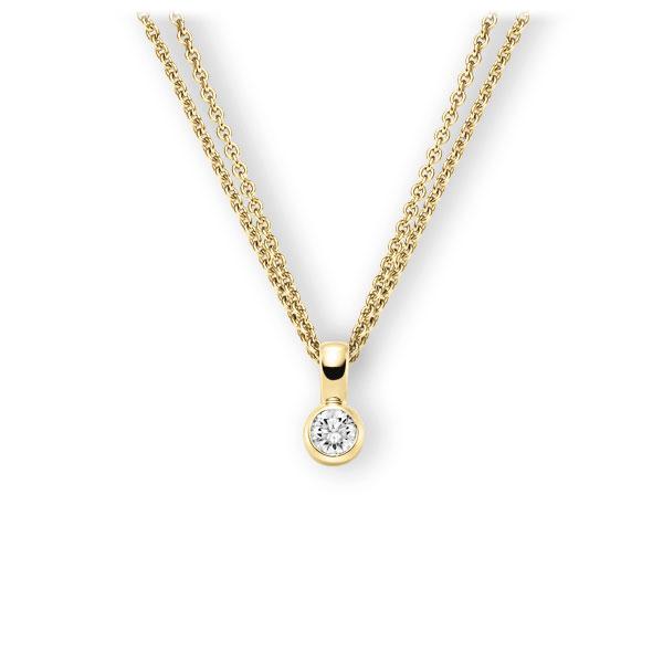 Collier in Gelbgold 585 mit 0,5 ct. Brillant tw, vs von 123gold - E-3WK11-GG5-1IV4L1Z Collier in Gelbgold 585 mit 0,5 ct. Brillant tw, vs von 123gold - E-3WK11-GG5-1IV4L1Z